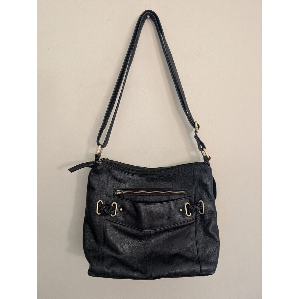 Great American Leatherworks Black Vintage Leather Handbag